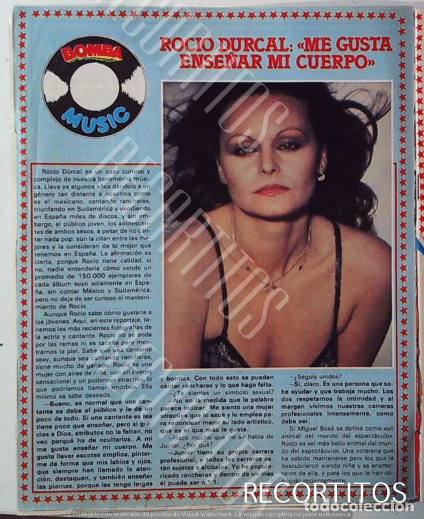 Coleccionismo de Revistas y Peri&oacute;dicos: ROCIO DURCAL EN 1980