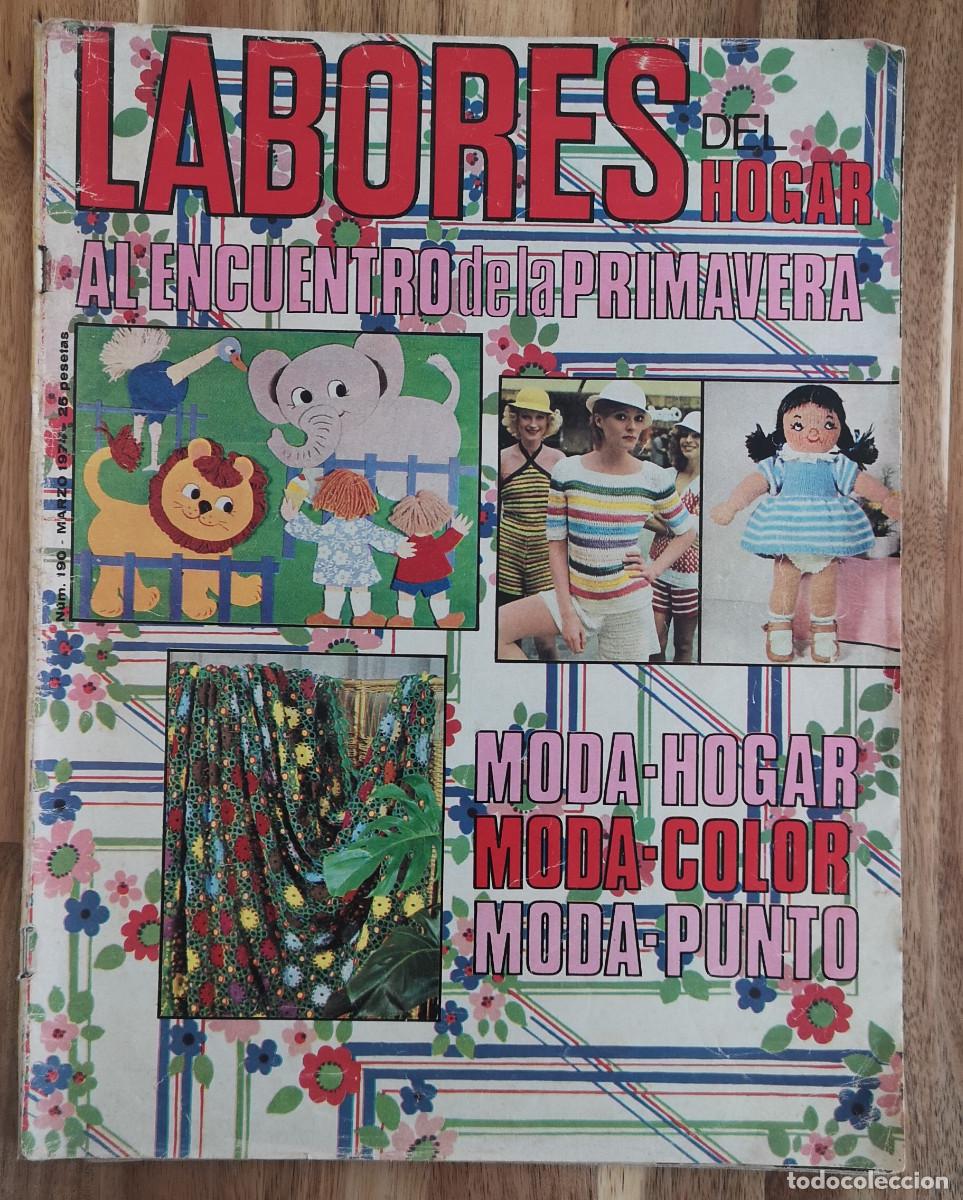 Collectionnisme de Revues et Journaux: LABORES DEL HOGAR - Num 190 Marzo 1974 - con patrones