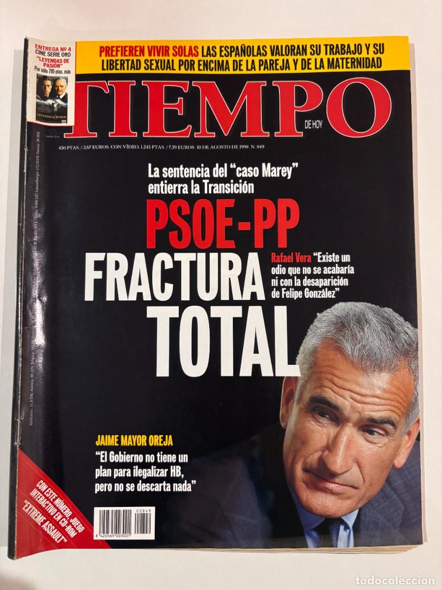 Collection Magazines and Newspapers: TIEMPO. N&ordm; 849. AGOSTO 1998. LA SENTENCIA DEL CASO MAREY ENTIERRA LA TRANSICI&Oacute;N PSOE-PP.LEER