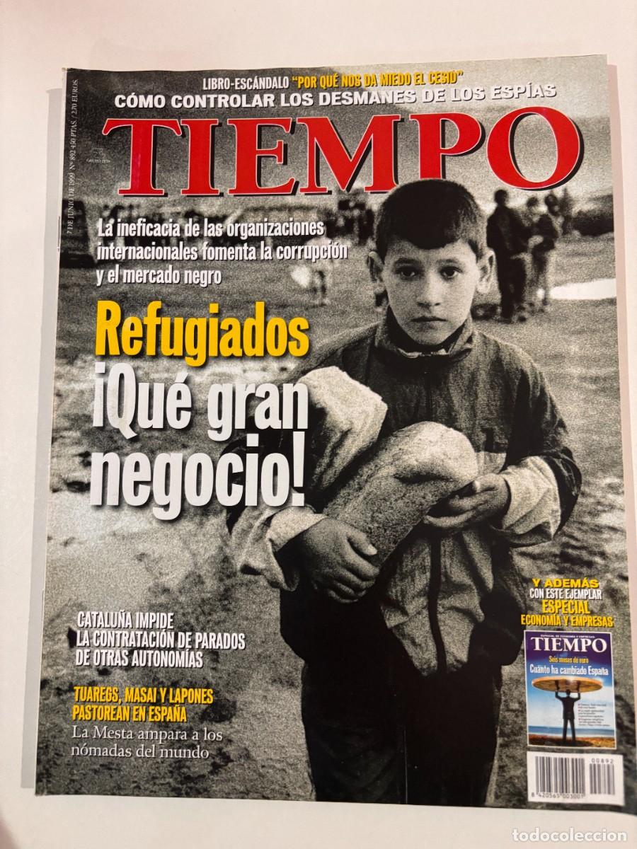 Collezionismo di Riviste e Giornali: TIEMPO. N&ordm; 892. JUNIO 1999.CATALU&Ntilde;A IMPIDE LA CONTRATACI&Oacute;N DE PARADOS DE OTRAS AUTONOM&Iacute;AS. LEER