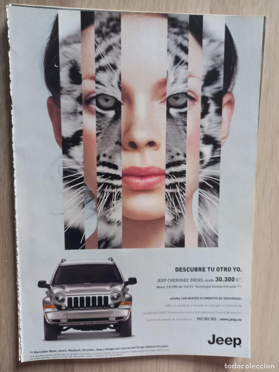 Coleccionismo de revistas y peri&oacute;dicos: ANUNCIO NUEVO JEEP CHEROKEE DIESEL. 25,5 X 17,5 CM.