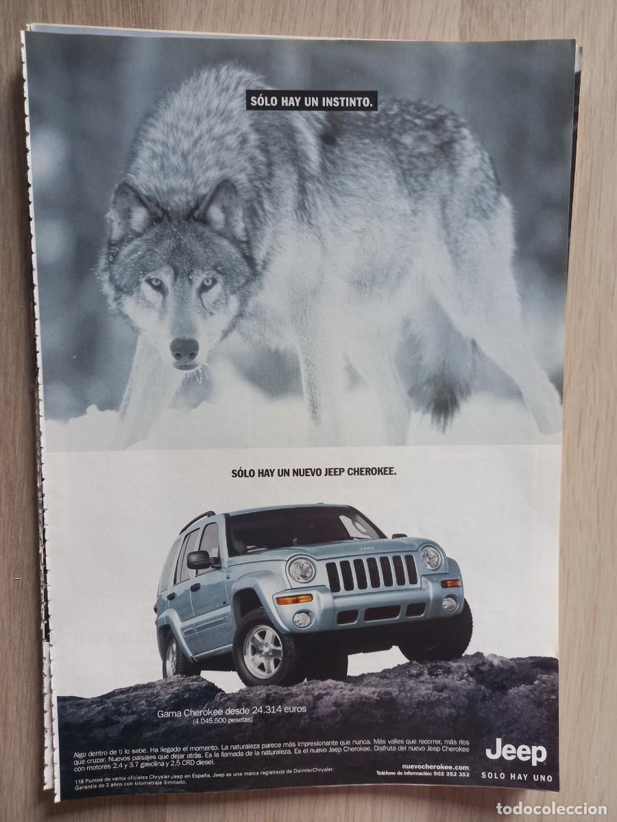 Coleccionismo de revistas y peri&oacute;dicos: ANUNCIO NUEVO JEEP CHEROKEE. 25,5 X 17,5 CM.