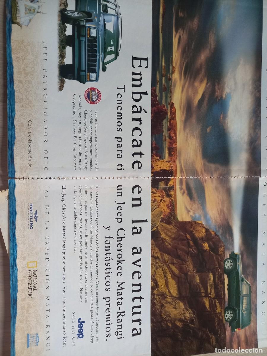 Coleccionismo de revistas y peri&oacute;dicos: ANUNCIO NUEVO JEEP CHEROKEE MATA-RANGI. DOBLE PAGINA 25,5 X 35 CM. EN TOTAL