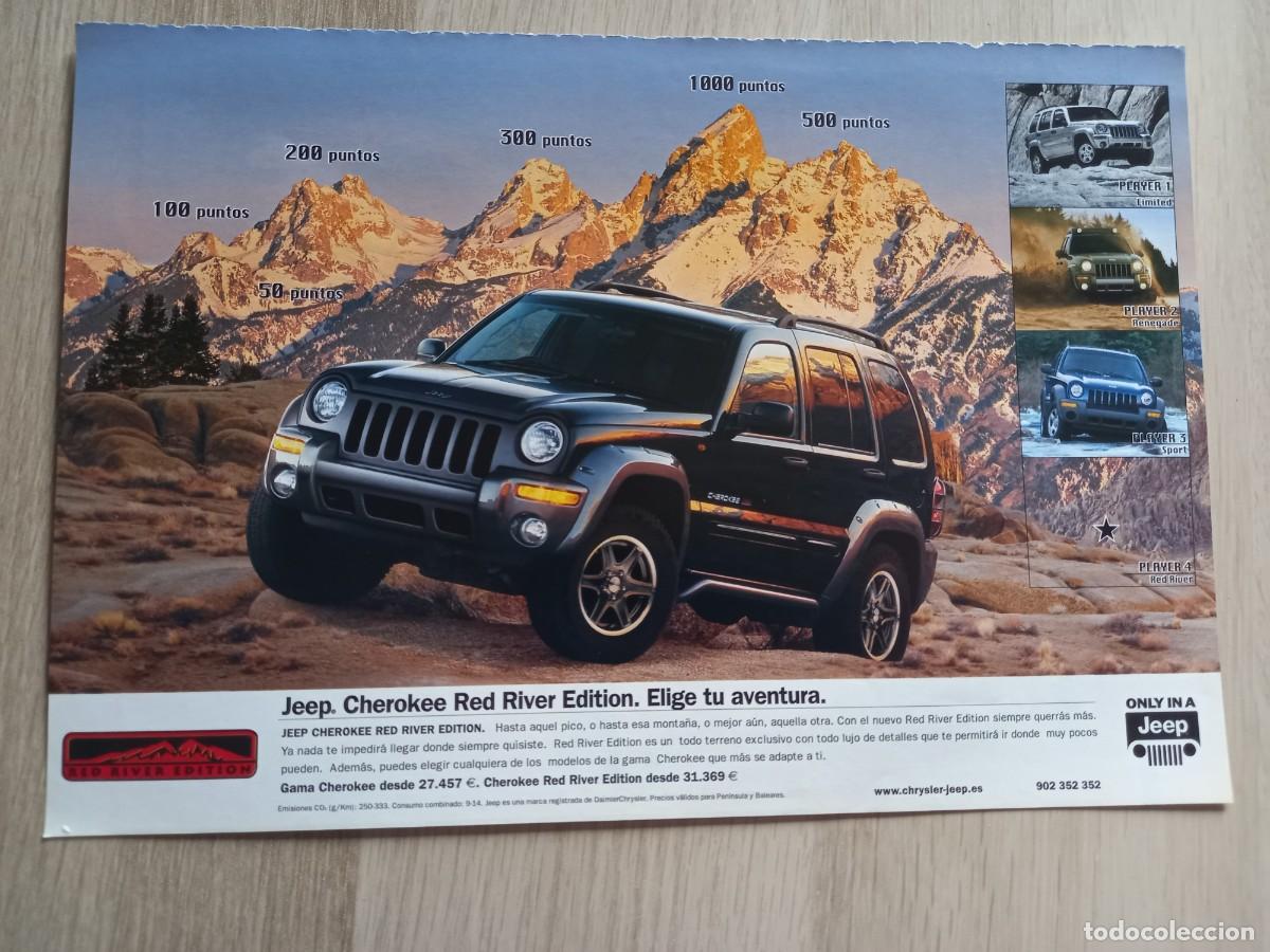 Coleccionismo de revistas y peri&oacute;dicos: ANUNCIO JEEP CHEROKEE RED RIVER EDITION. 25,5 X 17,5 CM.