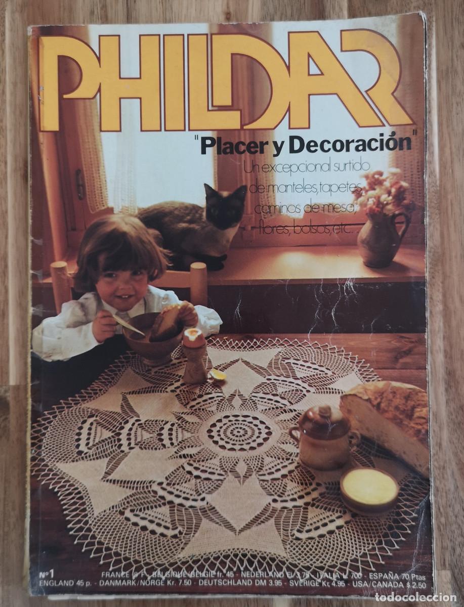 Collectionnisme de Revues et Journaux: PHILDAR - Placer y Decoraci&oacute;n No 1 - con patrones - Especial Centros de Mesa