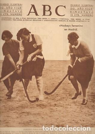 Coleccionismo de Revistas y Peri&oacute;dicos: PERIODICO ABC MADRID-SEVILLA 16 DE ENERO DE 1932 N&ordm;9043 PARTIDO PARA LA SELECCI&Oacute;N CENTRO.A-ABC-0237