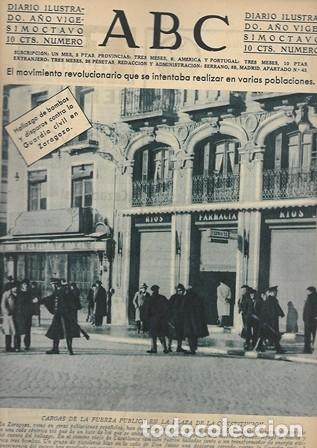 Coleccionismo de Revistas y Peri&oacute;dicos: PERIODICO ABC MADRID-SEVILLA 18 DE FEBRERO DE 1932 N&ordm; 9071. CARGAS DE LA FUERZA PUBLICA.A-ABC-0252