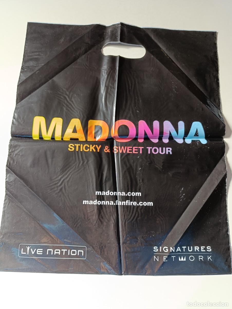 Coleccionismo de Revistas y Peri&oacute;dicos: Bolsa MADONNA Sticky & Sweet Tour Live Nation 2009 Merchandising RARO
