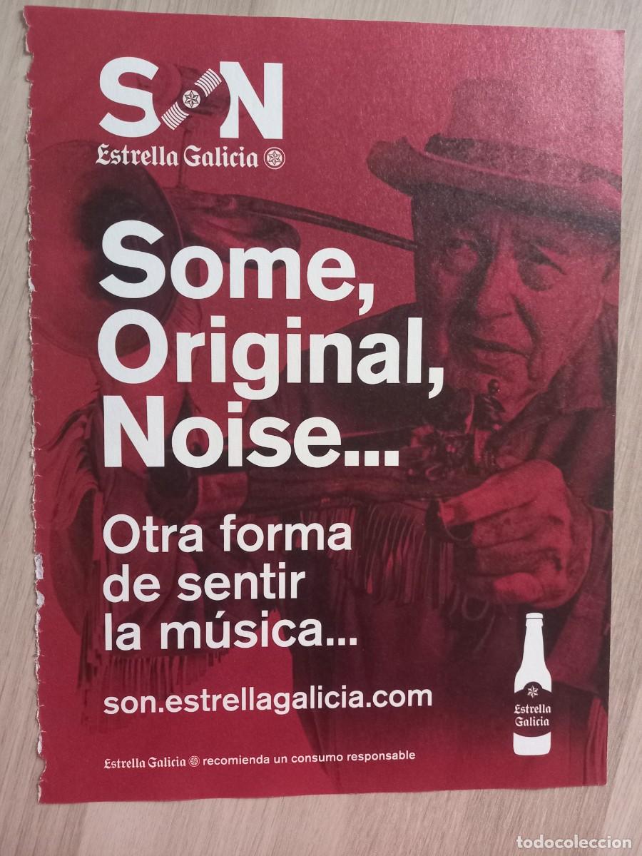 Coleccionismo de Revistas y Peri&oacute;dicos: PUBLICIDAD. ANUNCIO CERVEZA ESTRELLA GALICIA. 28 X 20,5 CM.