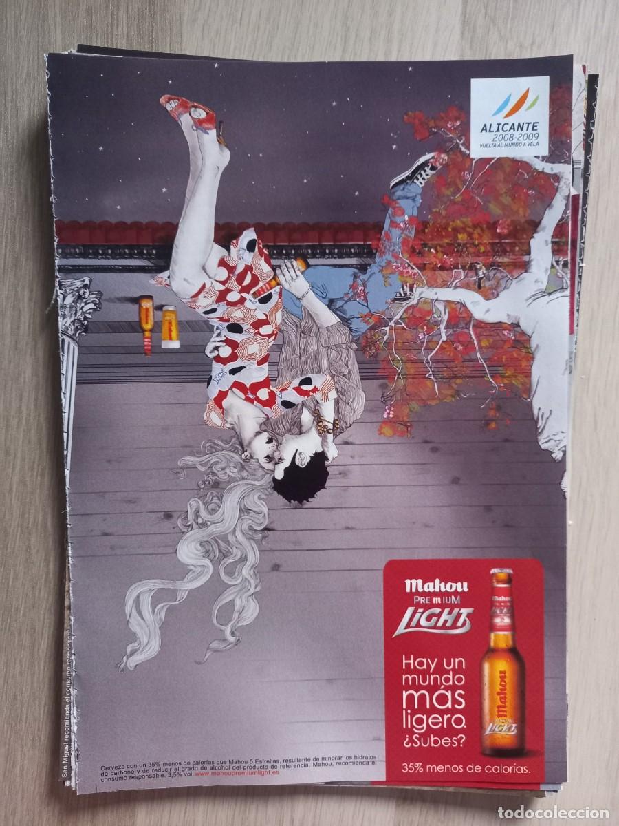 Coleccionismo de revistas y peri&oacute;dicos: PUBLICIDAD. ANUNCIO CERVEZA MAHOU LIGHT. 25,5 X 17,5 CM