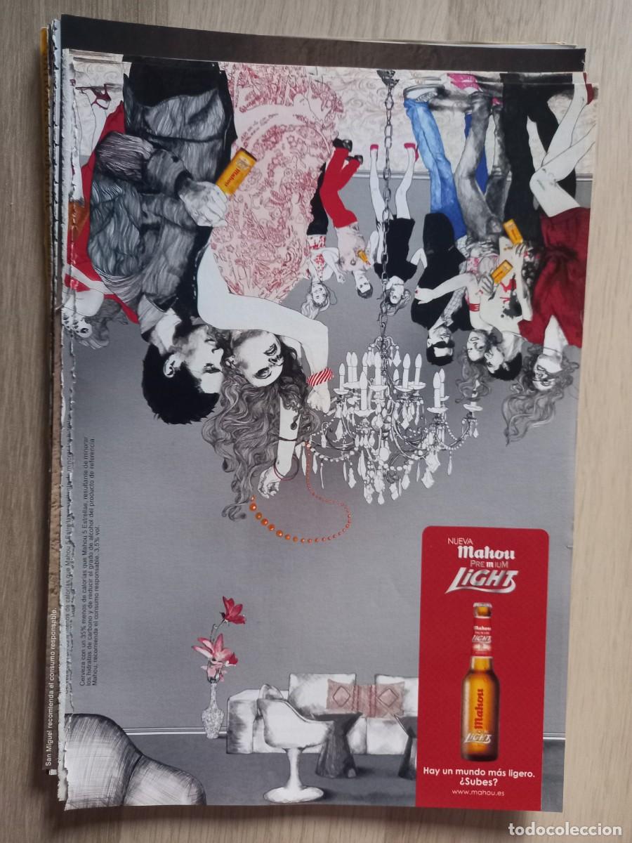 Coleccionismo de revistas y peri&oacute;dicos: PUBLICIDAD. ANUNCIO CERVEZA MAHOU LIGHT. 25,5 X 17,5 CM