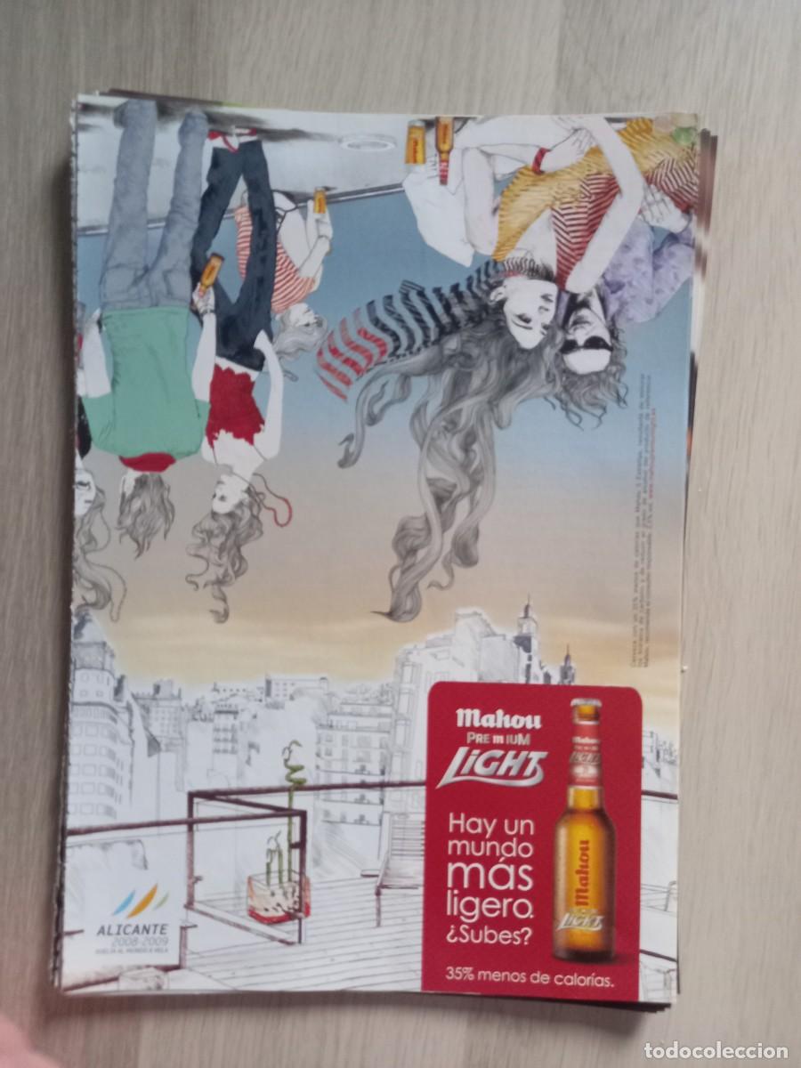 Coleccionismo de revistas y peri&oacute;dicos: PUBLICIDAD. ANUNCIO CERVEZA MAHOU LIGHT. 25,5 X 17,5 CM