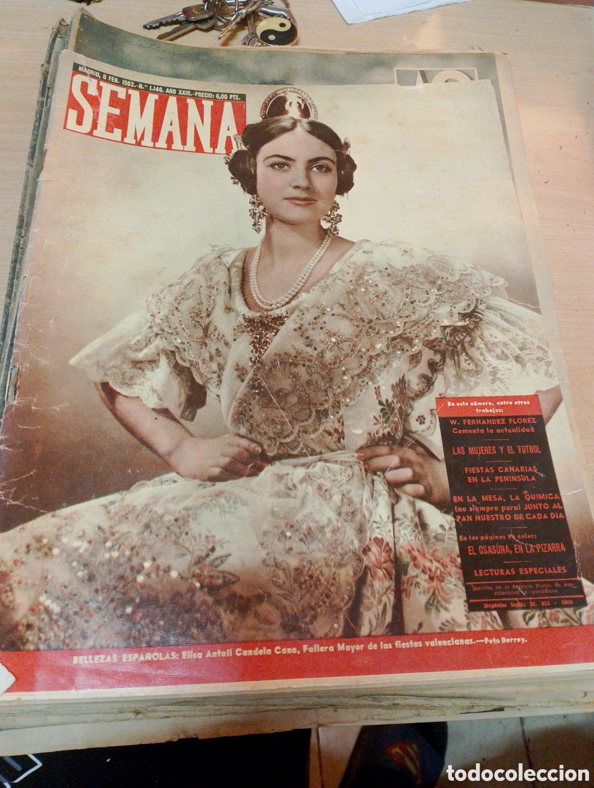 Coleccionismo de revistas y peri&oacute;dicos: Revista antigua. Semana n.1146. A&ntilde;o 1962