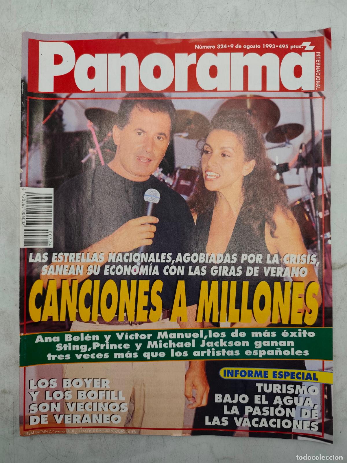Sammeln von Zeitschriften und Zeitungen: PANORAMA N&ordm;324 A&Ntilde;O AGOSTO 1993, TURISMO BAJO EL AGUA LA PASION DE LAS VACACIONES. LEER