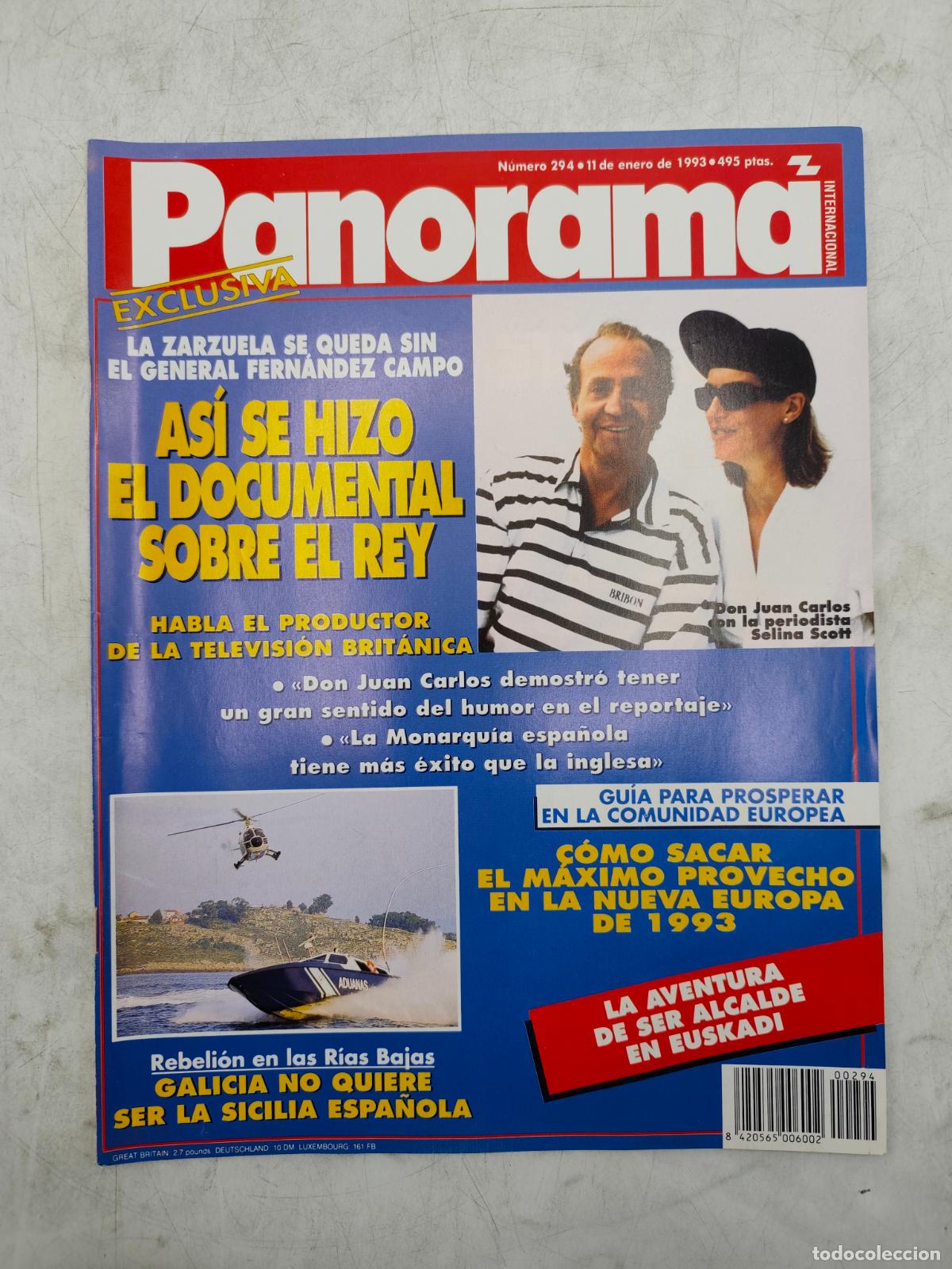 Collection Magazines and Newspapers: PANORAMA N&ordm; 294 ENERO 1993. LA ZARZUELA SE QUEDA SIN EL GENERAL FERNANDEZ CAMPO. LEER DESCRIPCION