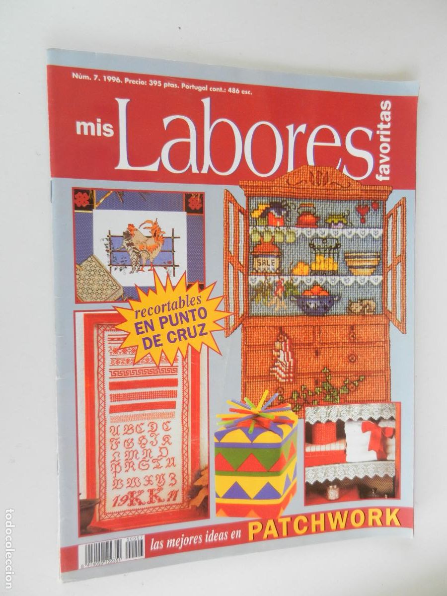 Collezionismo di Riviste e Giornali: MIS LABORES FAVORITAS - N&ordm; 7 - LAS MEJORES IDEAS EN PATCHWORK , RECORTABLES EN PUNTO DE CRUZ