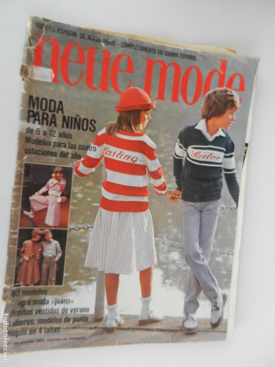 Collezionismo di Riviste e Giornali: NEUE MODE REVISTAMODA INFANTIL -4402/79 - KINDERMODE 6-14 JAHRE CON PATRONES INSTRUCIONES ESPA&Ntilde;OL