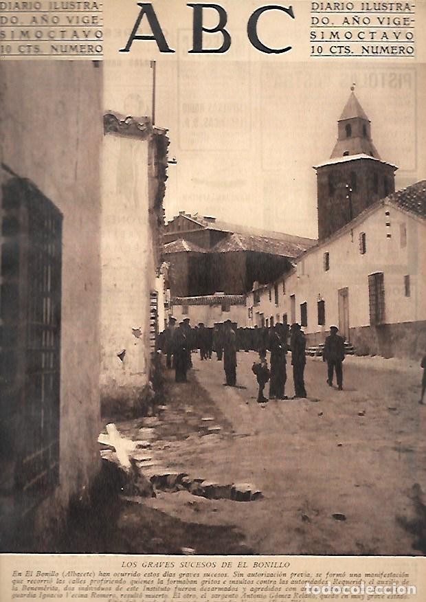 Coleccionismo de Revistas y Peri&oacute;dicos: PERIODICO ABC MADRID-SEVILLA 6 DE MAYO DE 1932 N&ordm; 9137 LOS GRAVES SUCESOS DE EL BONILLO.A-ABC-0271