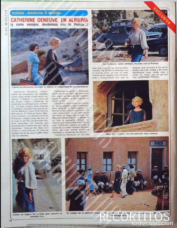 Collectionnisme de Revues et Journaux: catherine deneuve en almeria