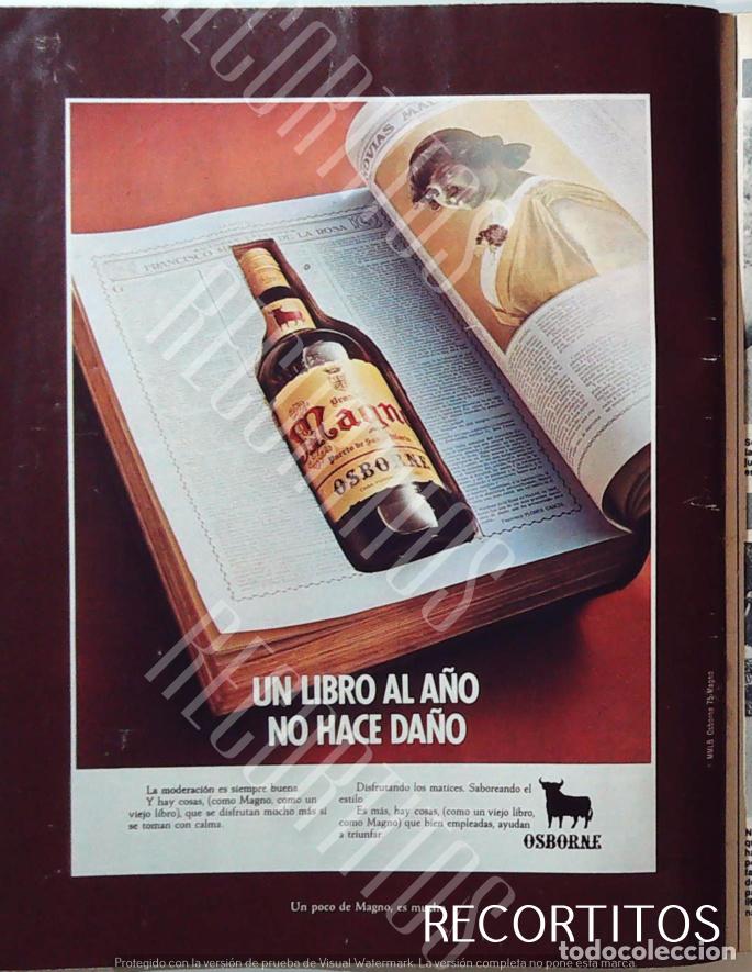 Coleccionismo de Revistas y Peri&oacute;dicos: magno brandy anuncio publicidad osborne