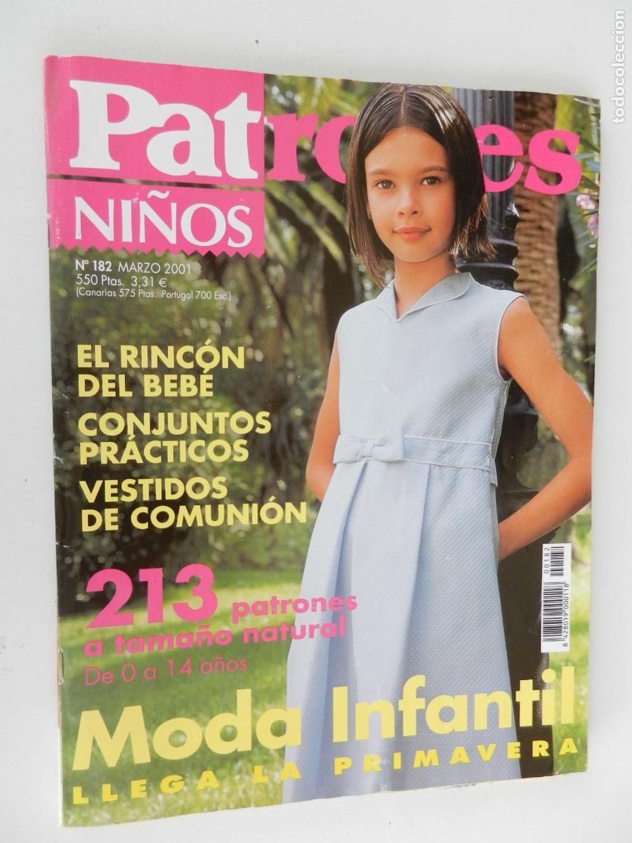 Collezionismo di Riviste e Giornali: PATRONES REVISTA N&ordm; 182 - ESPECIAL NI&Ntilde;OS ,MODA INFANTIL PRIMAVERA 03/2001 - CON PATRONES