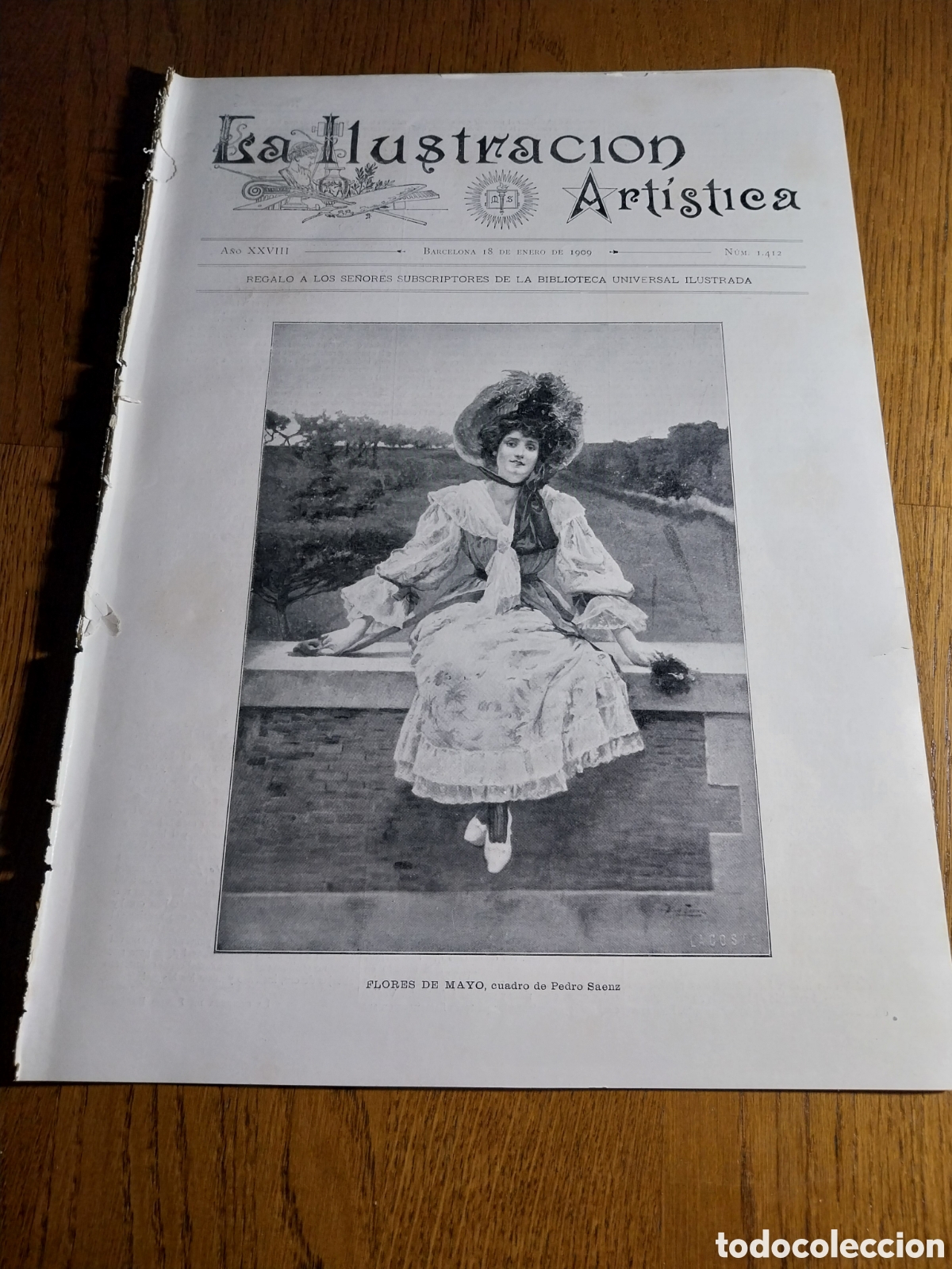 Sammeln von Zeitschriften und Zeitungen: REVISTA 1909 BUENOS AIRES JUEGOS FLORALES.TERREMOTOS DE CALABRIA Y SICILIA.PARIS EXPEDICION SOCORRO