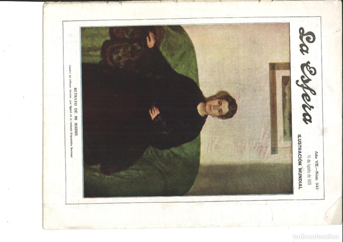 Colecionismo de Revistas e Jornais: LA ESFERA. ILUSTRACION MUNDIAL. A&Ntilde;O VII.-NUM. 345. 14 DE AGOSTO DE 1920.