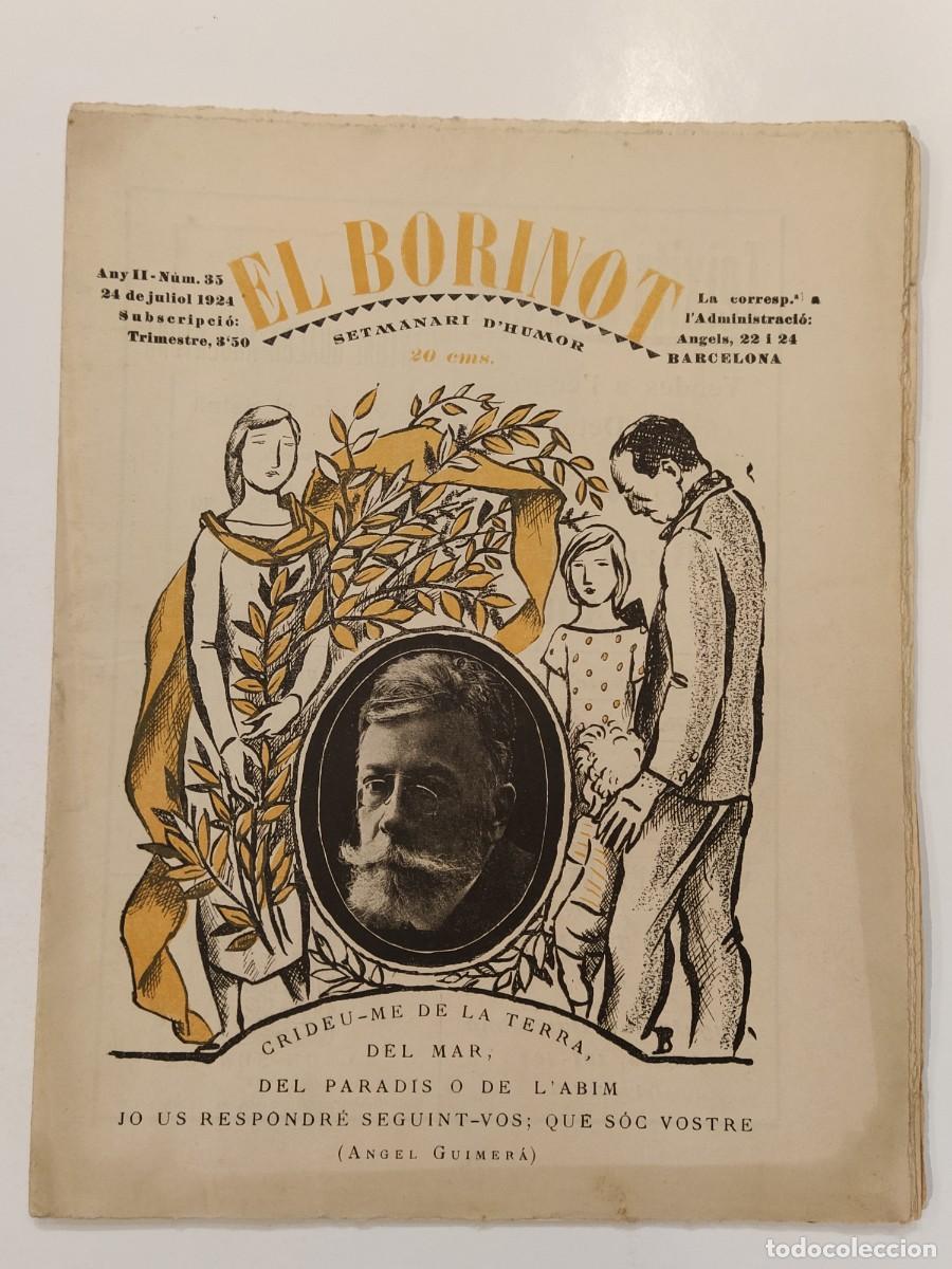 Collection Magazines and Newspapers: EL BORINOT - NUMERO 35 ANY 1924 - ANGEL GUIMERA - SETMANARI D'HUMOR - REVISTA ANTIGA -(V-26.662)