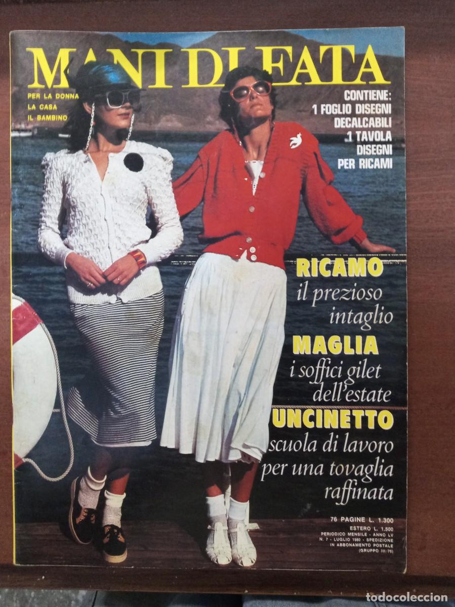 Collection Magazines and Newspapers: Revista de labores y moda, Mani di Fata, julio 1980, moda italiana, con traducci&oacute;n en espa&ntilde;ol