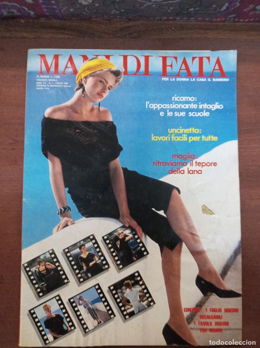 Collection Magazines and Newspapers: Revista de labores y moda, Mani di Fata, julio 1984, moda italiana, con traducci&oacute;n en espa&ntilde;ol