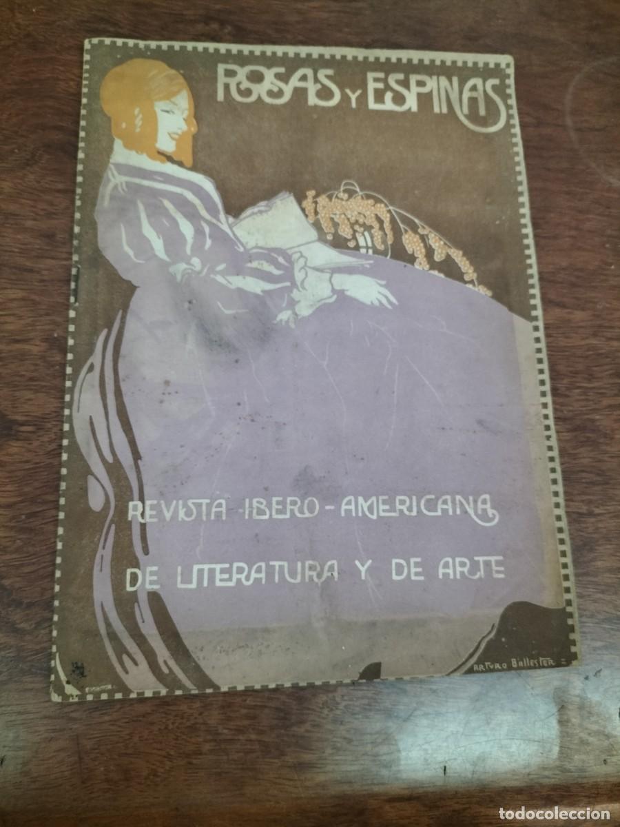 Collezionismo di Riviste e Giornali: REVISTA IBERO AMERICANA DE LITERATURA Y ARTE ROSAS Y ESPINAS PADRE DIDON COVADONGA JERUSALEN 1918