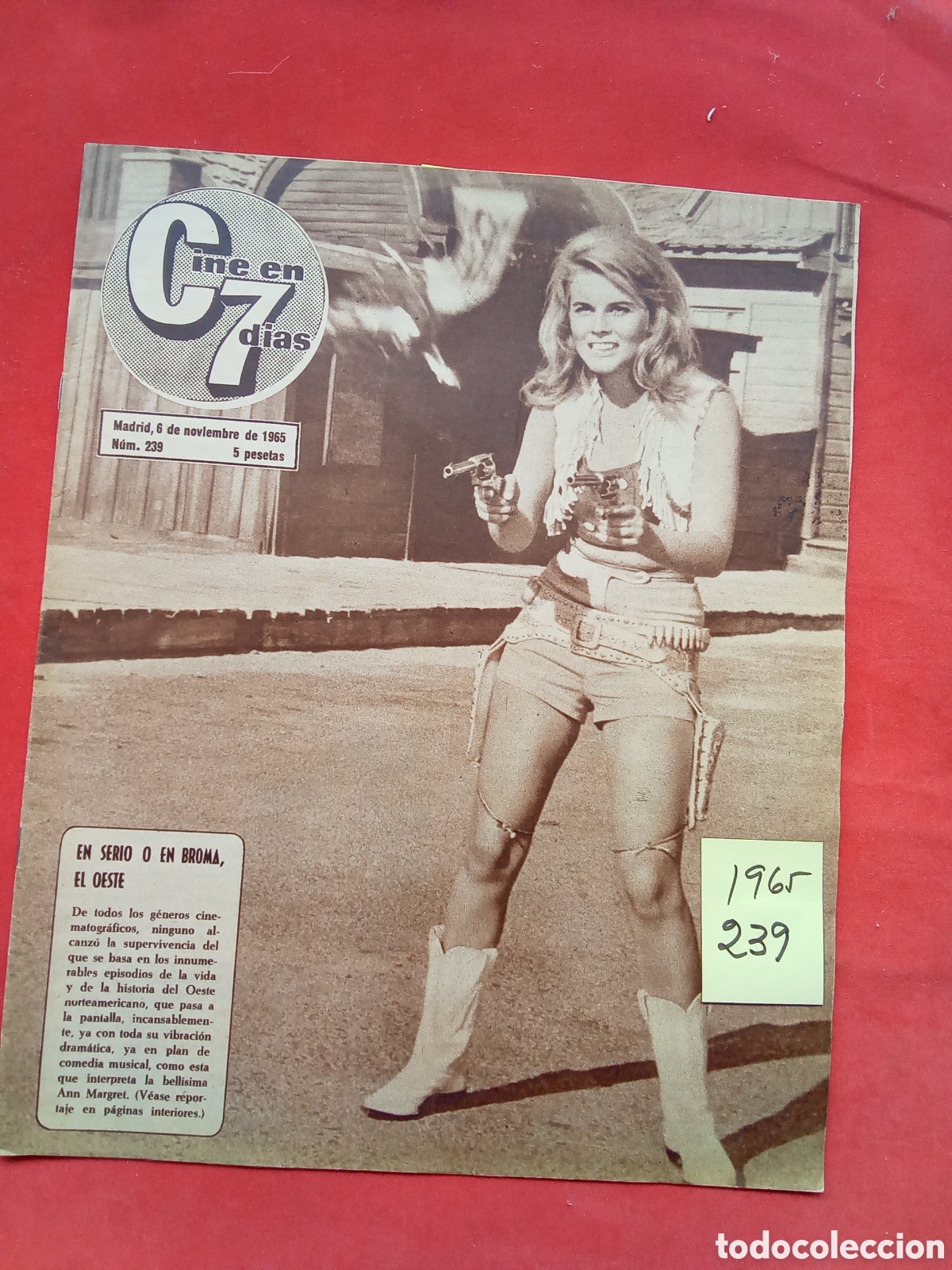 Collection Magazines and Newspapers: CINE EN 7 DIAS . N&deg;239. FECHA:6/11/1965