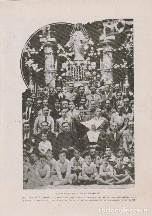Coleccionismo de Revistas y Peri&oacute;dicos: * CARTAGENA * ALUMNOS DEL PATRONATO DEL SAGRADO CORAZ&Oacute;N -1933