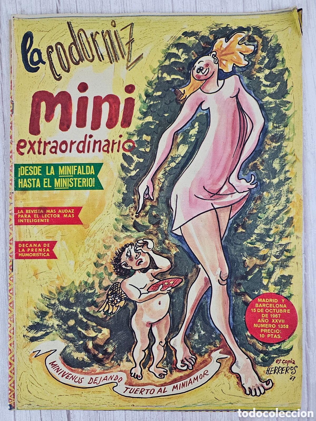 Coleccionismo de Revistas y Peri&oacute;dicos: LA CODORNIZ 1352 1967 MINI EXTRAORDINARIO