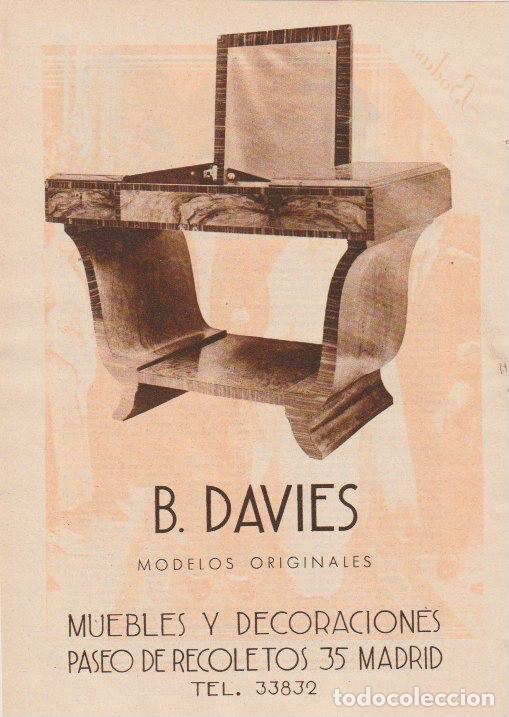 Collection Magazines and Newspapers: MUEBLES J. DAVIES - 1933