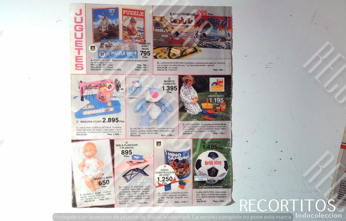 Coleccionismo de Revistas y Peri&oacute;dicos: snoopy petate los estuches miticis de los 80 hoja publicitaria juguetes