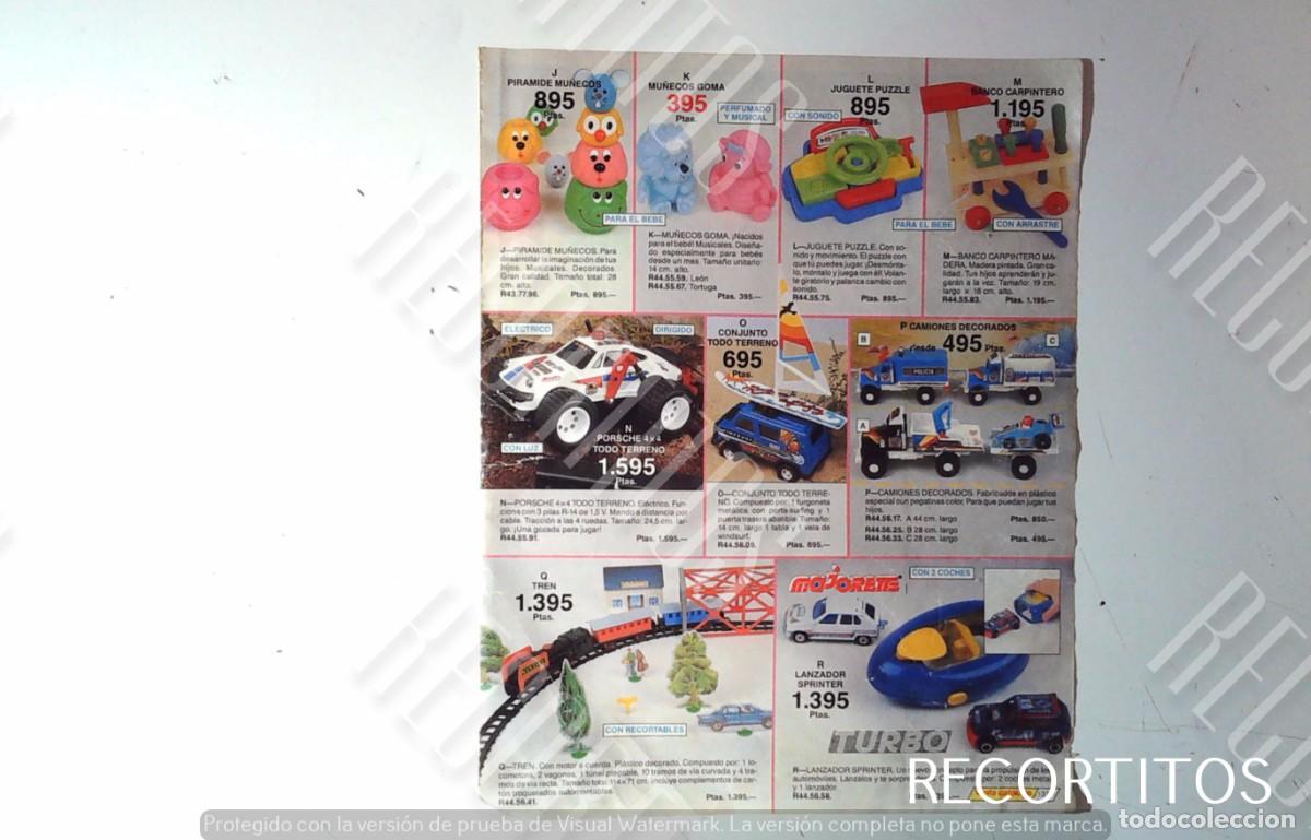 Coleccionismo de Revistas y Peri&oacute;dicos: snoopy petate los estuches miticis de los 80 hoja publicitaria juguetes