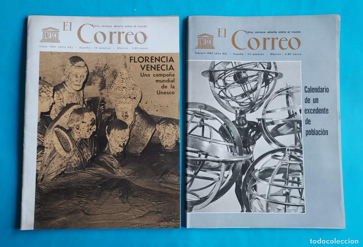 Coleccionismo de revistas y peri&oacute;dicos: EL CORREO UNESCO A&Ntilde;O 1967 COMPLETO 11 REVISTAS FLORENCIA VENECIA APARTHEID EXPO 67 URSS RAMAYANA...