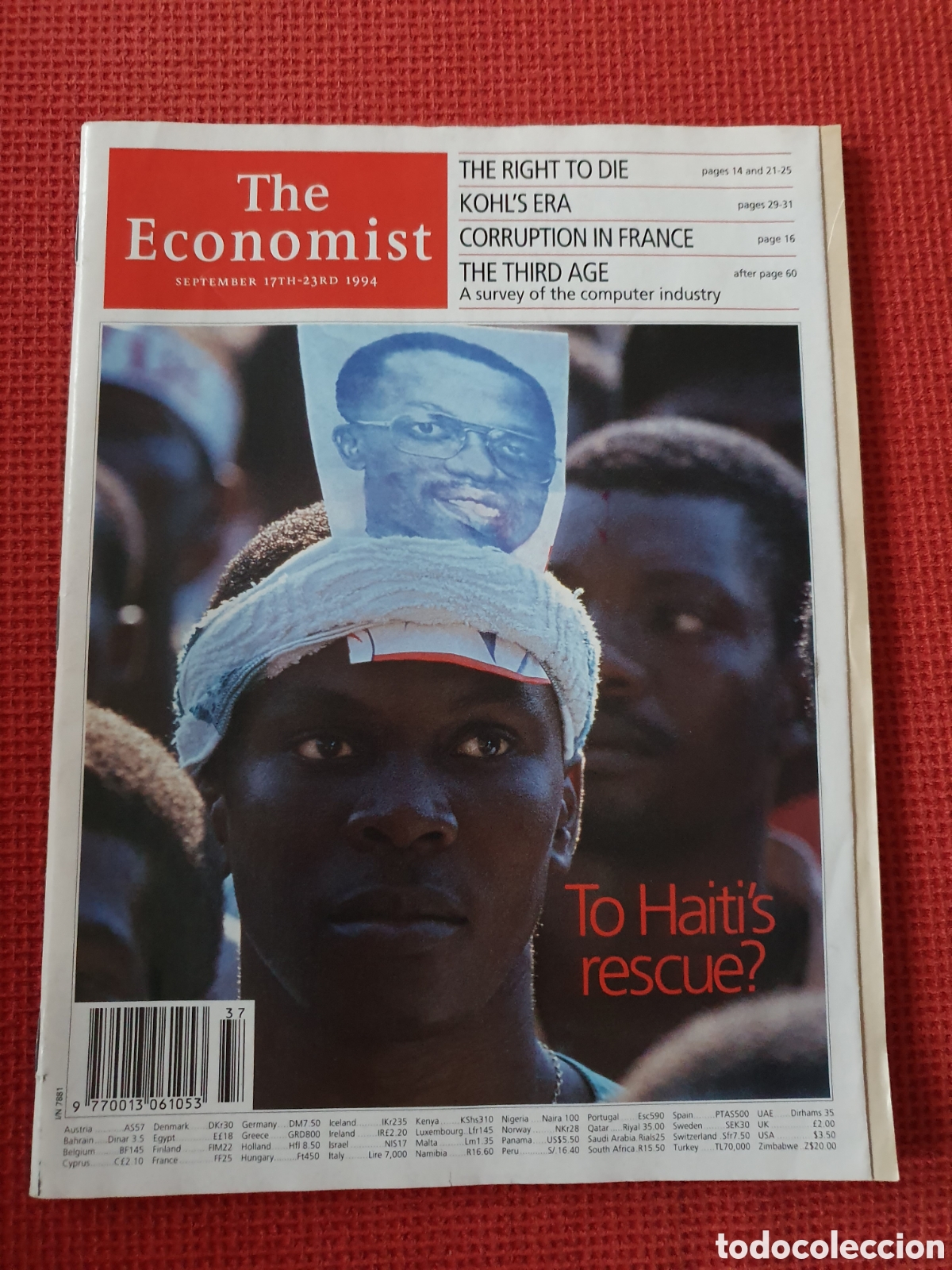 Collection Magazines and Newspapers: THE ECONOMIST VOLUME 332 N&ordm; 7881 - SEPTEMBER 1994- TO HAITI'S RESCUE?