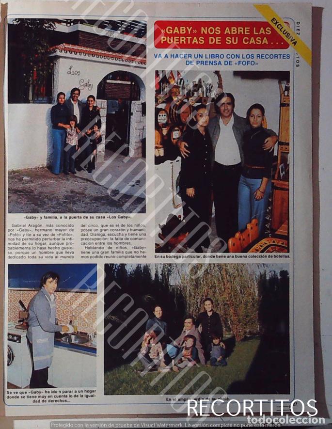 Colecionismo de Revistas e Jornais: GABY LOS PAYASOS DE LA TELE en su casa