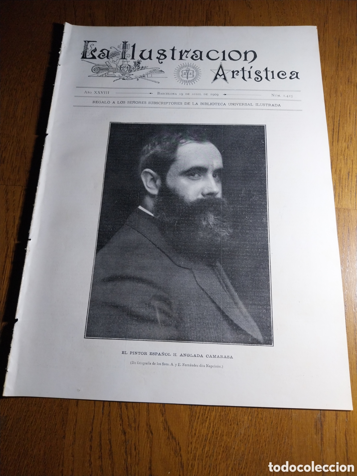 Sammeln von Zeitschriften und Zeitungen: REVISTA 1909 ANGLADA CAMARASA.LILIPUTIENSES.FIESTAS PASCUA SAN SEBASTI&Aacute;N.VAQUERIA DEL PARQUE BARCELO