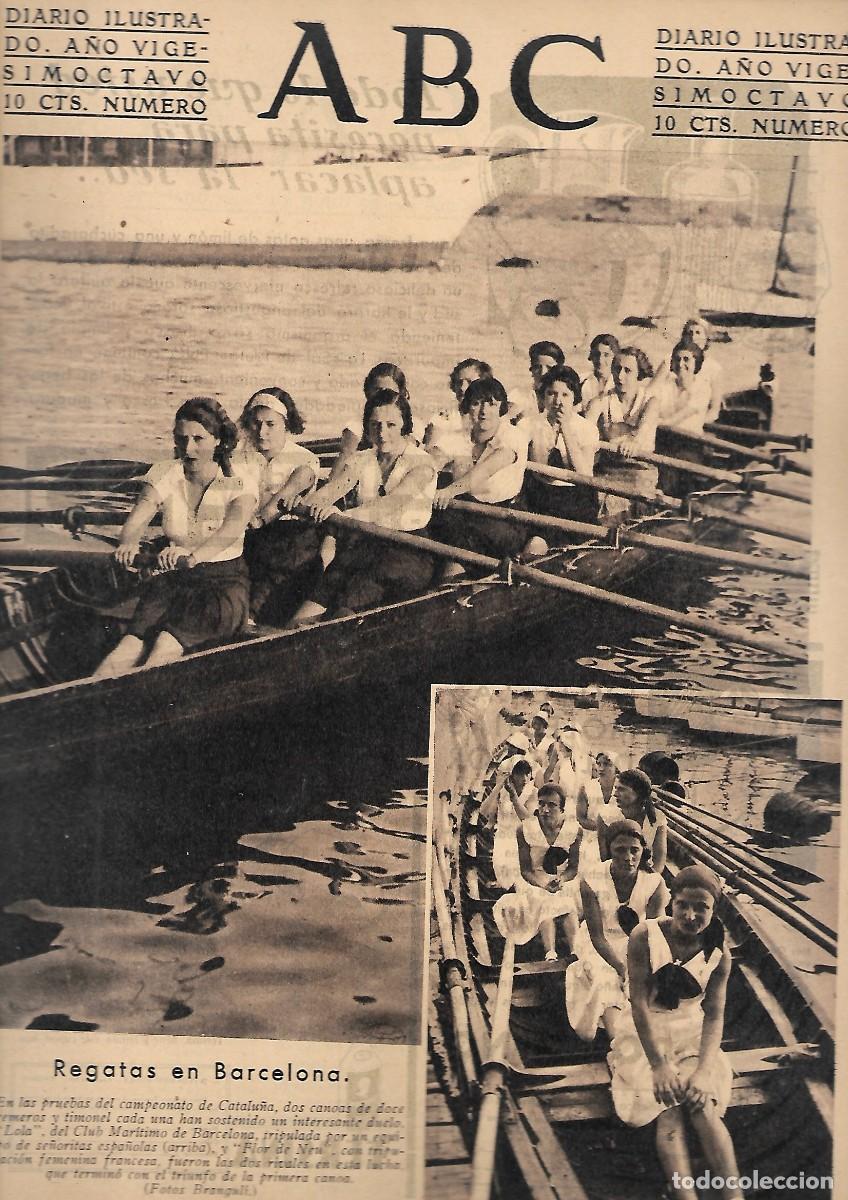 Coleccionismo de Revistas y Peri&oacute;dicos: PERIODICO ABC MADRID-SEVILLA 13 DE JULIO DE 1932 N&ordm;9194 REGATAS EN BARCELONA.A-ABC-0295