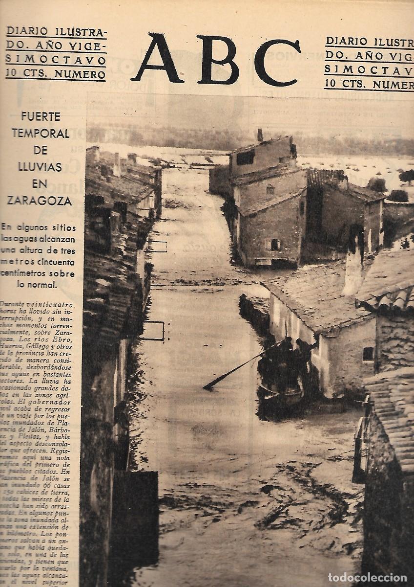 Coleccionismo de Revistas y Peri&oacute;dicos: PERIODICO ABC MADRID-SEVILLA 23 DE JULIO DE 1932 N&ordm;9203 LLUVIAS EN ZARAGOZA.A-ABC-0303