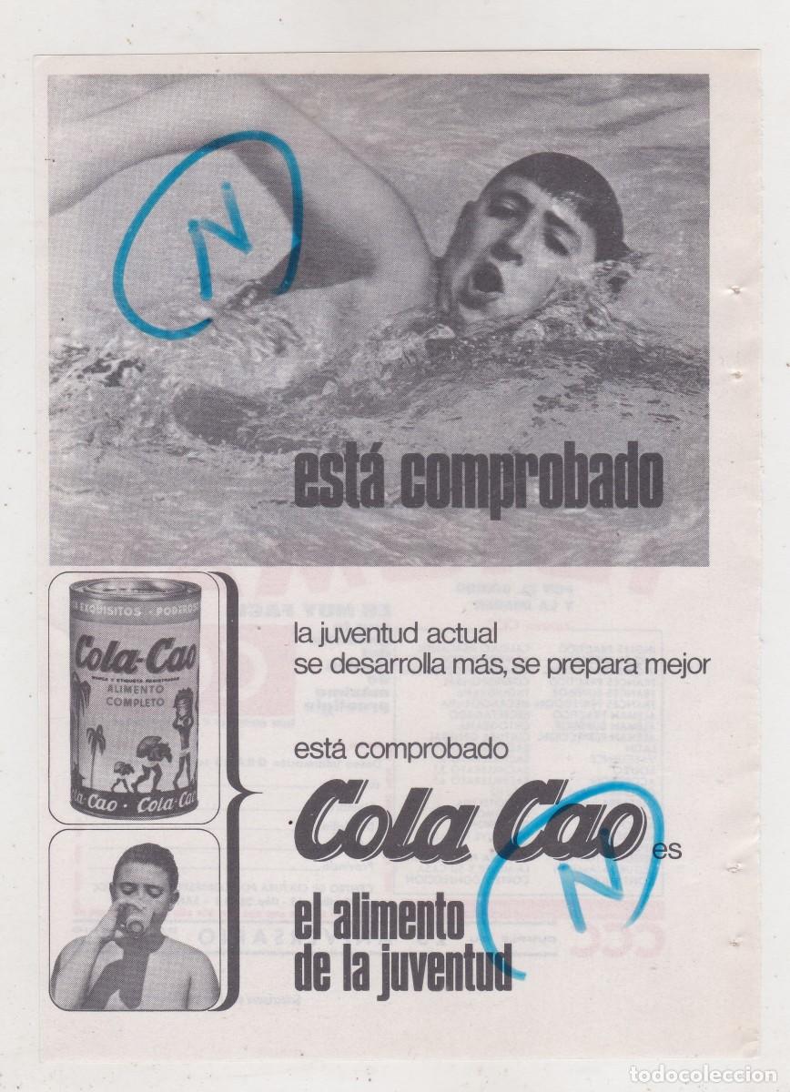 Coleccionismo de Revistas y Peri&oacute;dicos: PUBLICIDAD 1967. ANUNCIO COLA CAO + CURSOS IDIOMAS CCC (REVERSO)