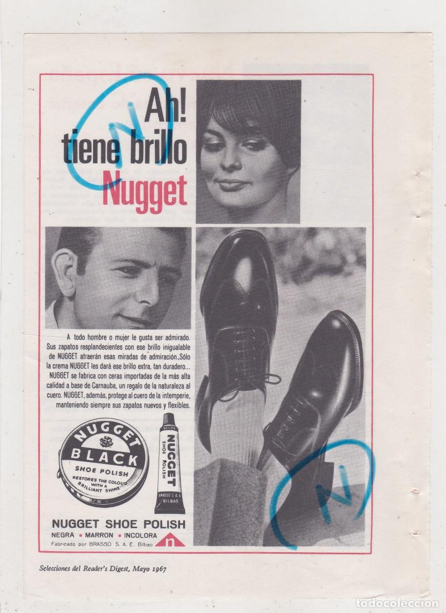 Coleccionismo de revistas y peri&oacute;dicos: PUBLICIDAD 1967. ANUNCIO NUGGET BLACK. SHOE POLISH