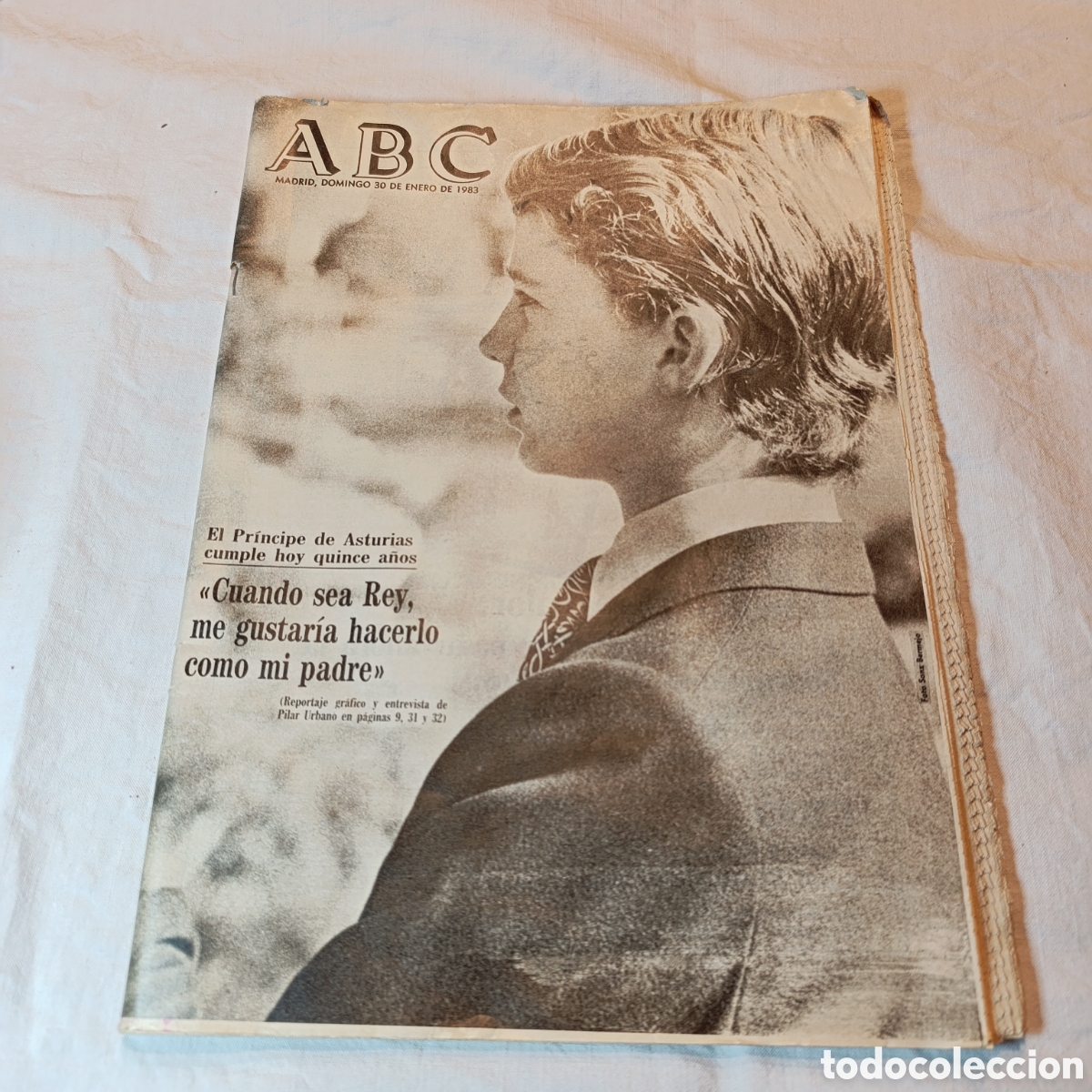 Coleccionismo de Revistas y Peri&oacute;dicos: PERIODICO ABC 1983,PRINCIPE DE ASTURIAS