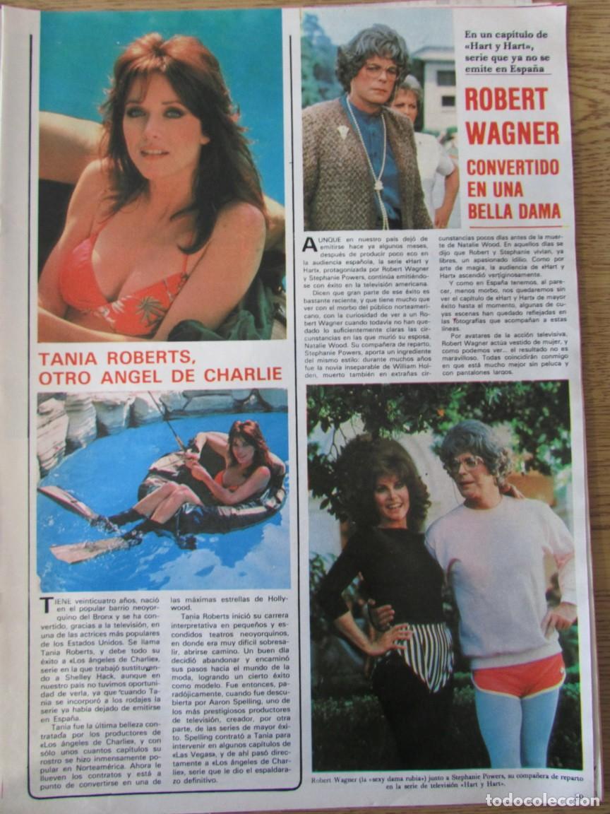 Collectionnisme de Revues et Journaux: RECORTE REVISTA SEMANA 2221 1982 TANIA ROBERTS &Aacute;NGELES DE CHARLIE. ROBERT WAGNER