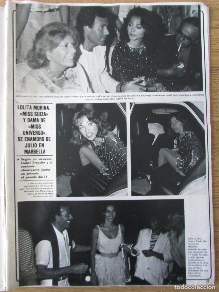 Coleccionismo de Revistas y Peri&oacute;dicos: RECORTE REVISTA SEMANA 2272 1983 LOLITA MORENA MISS UNIVERSO, JULIO IGLESIAS. VAITIARE