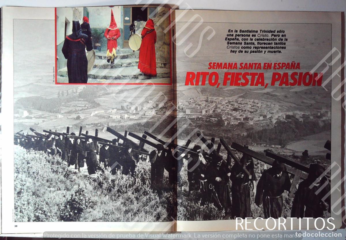 Coleccionismo de revistas y peri&oacute;dicos: SEMANA SANTA EN ESPA&Ntilde;A LA PASION SEVILLA LORCA MORATALLA