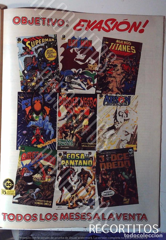 Coleccionismo de revistas y peri&oacute;dicos: COMICS DC SUPERMAN BATMAN ARION NUEVOS TITANES ANUNCIO PUBLICIDAD